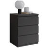 NACHTTISCH 45/61,4/38 cm  in Graphitfarben  - Graphitfarben, Basics (45/61,4/38cm) - MID.YOU