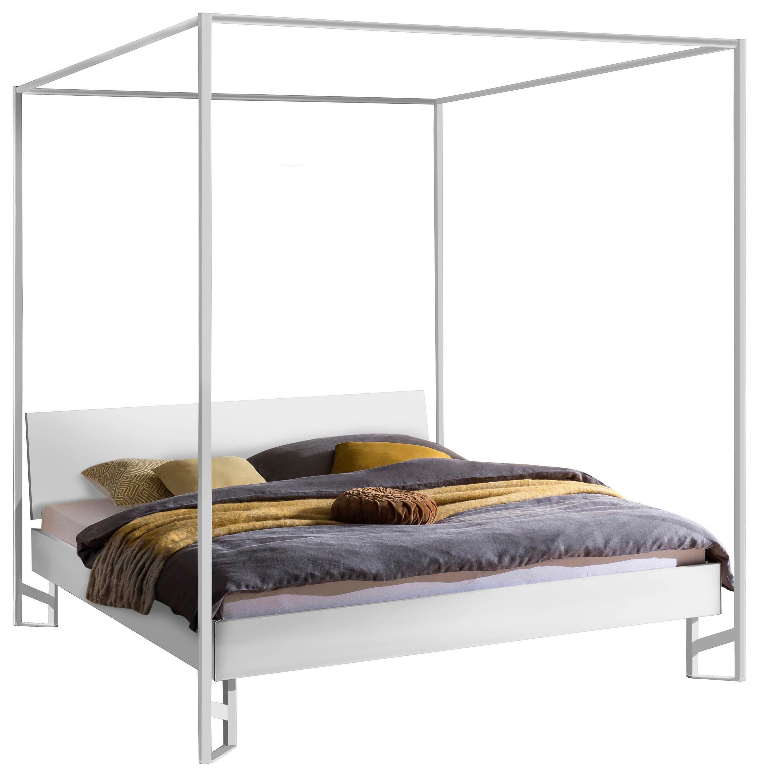 HIMMELBETT 140/200 cm  in Weiß  - Weiß, Design, Holzwerkstoff/Metall (140/200cm) - Hasena
