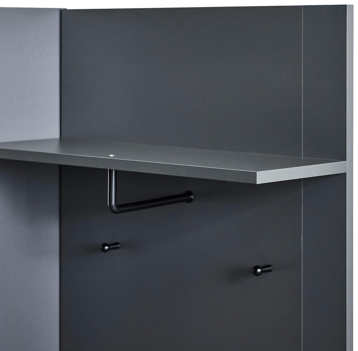 GARDEROBE 4-teilig  in 150/190/32 cm  - Anthrazit/Eiche Artisan, Design, Glas/Holzwerkstoff (150/190/32cm) - MID.YOU