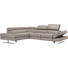 WOHNLANDSCHAFT in Leder Grau - Chromfarben/Grau, Design, Leder (226/291cm) - Novel WOHNLANDSCHAFT in Leder Grau - Chromfarben/Grau, Design, Leder (226/291cm) - Novel