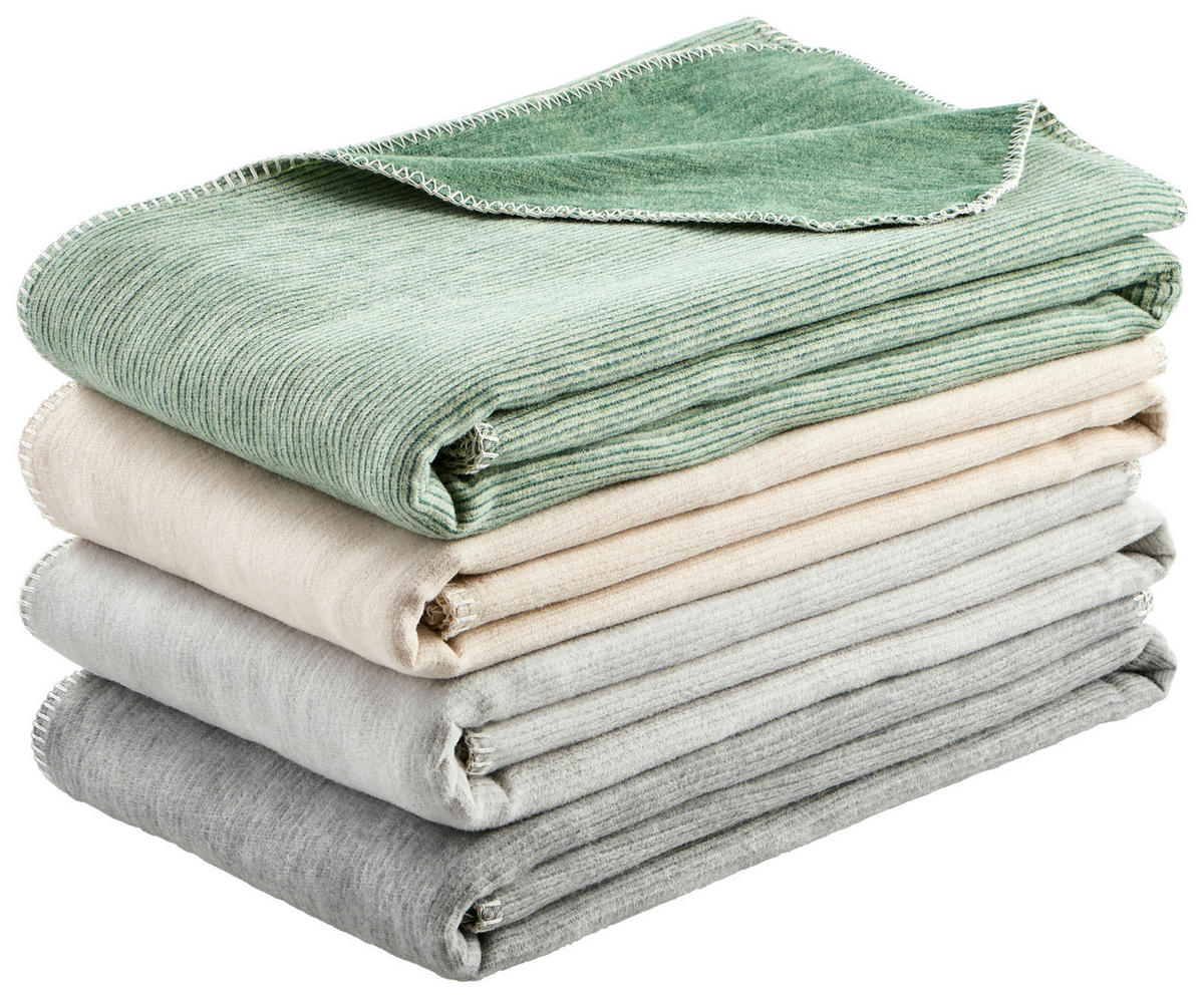 PLAID LEELA 140/200 cm  - Naturfarben, Basics, Textil (140/200cm) - Bio:Vio