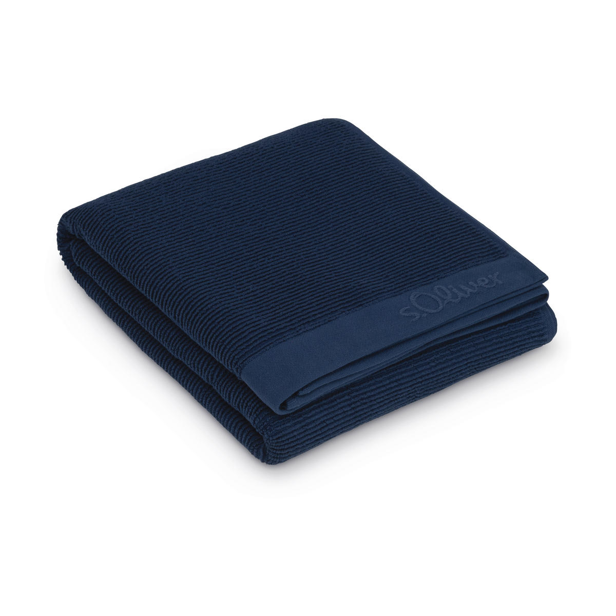 SAUNATUCH 80/200 cm s.Oliver Dunkelblau  - Dunkelblau, Trend, Textil (80/200cm) - S. Oliver