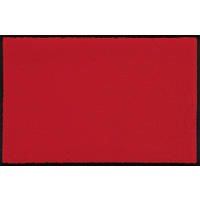 FUßMATTE 60/90 cm SCARLET 005308  - Rot, KONVENTIONELL, Kunststoff/Textil (60/90cm) - wash+dry