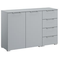 SIDEBOARD 120/81/42 cm Hellgrau  - Silberfarben/Hellgrau, Design, Holzwerkstoff/Kunststoff (120/81/42cm) - Novel