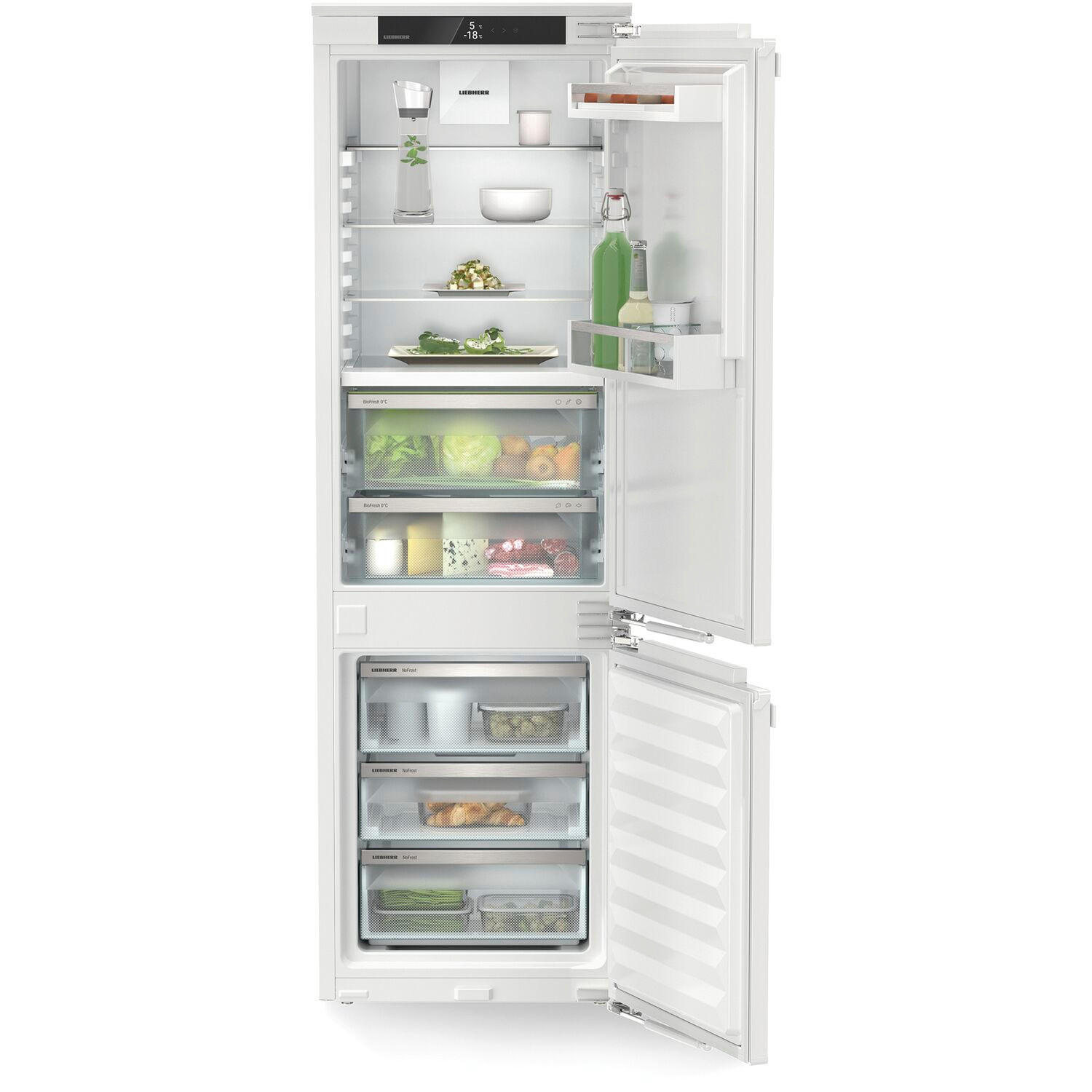 KÜHL-GEFRIER-KOMBINATION IKGBN51VD23I  - Weiß, Basics, Kunststoff (56/178/55cm) - Liebherr