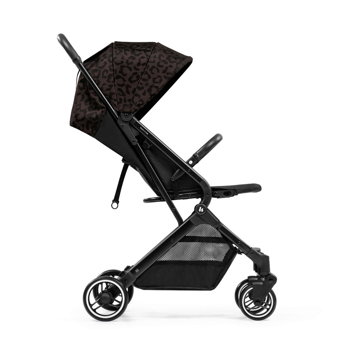 BUGGY Travel N Care  - Schwarz/Braun, Basics, Metall (86/50/104cm) - Hauck