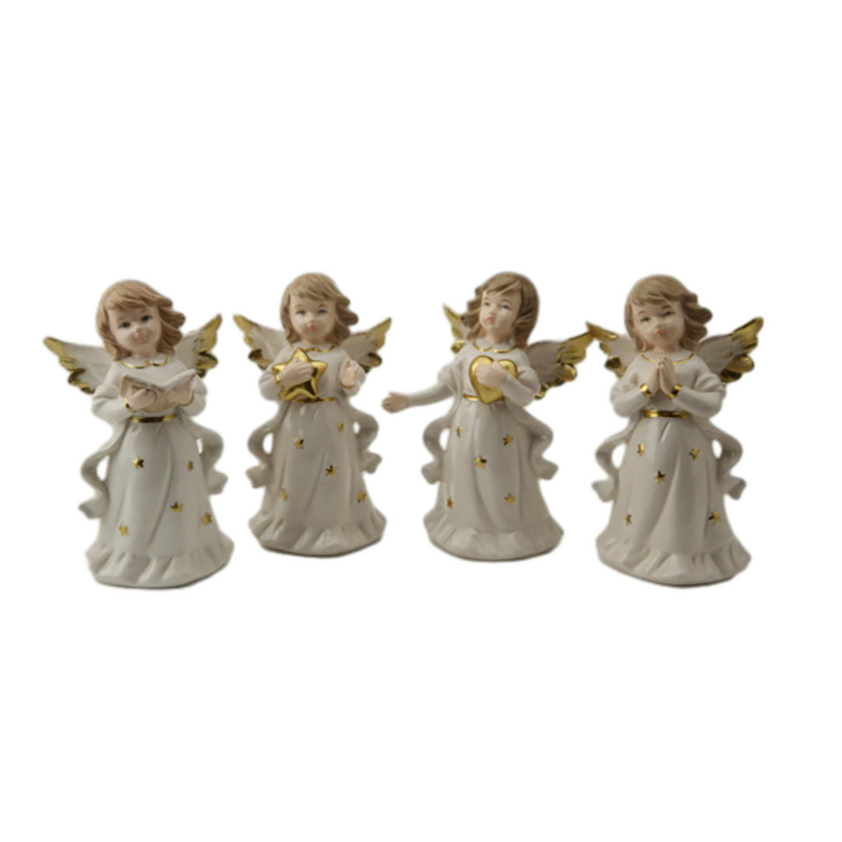 OKRASNI ANGEL - bela, Trendi, keramika (10,8/15,9/6,8cm) - X-Mas