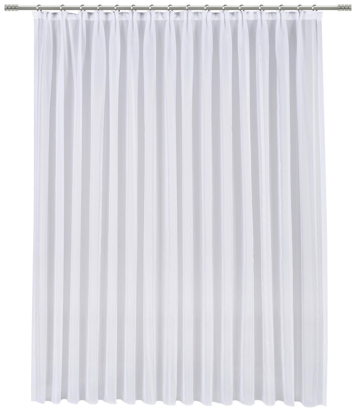 FERTIGSTORE  halbtransparent   300/175 cm  - Weiß, Basics, Textil (300/175cm) - Esposa