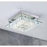 LED-DECKENLEUCHTE - Chromfarben, Design, Glas/Metall (30/30/12,5cm)