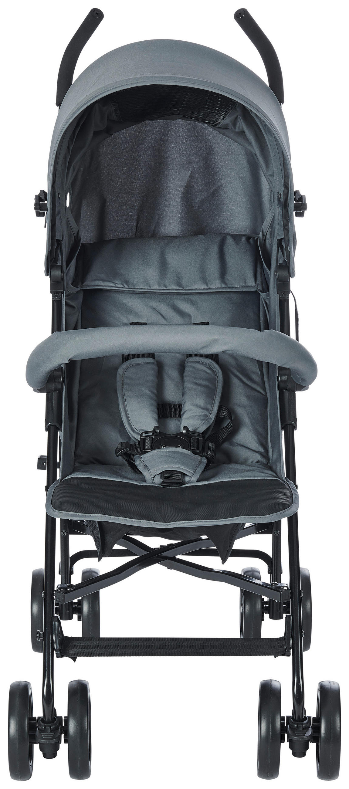 KIŠOBRAN KOLICA  Madrid  - tamnosiva/crna, Osnovno, tekstil/metal (79/51/105cm) - My Baby Lou