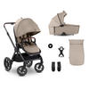 KOMBIKINDERWAGEN  Comfort N Care Air Set  Mocha  - Hellbraun/Anthrazit, Basics, Kunststoff/Textil (59.5/114/99cm) - Hauck