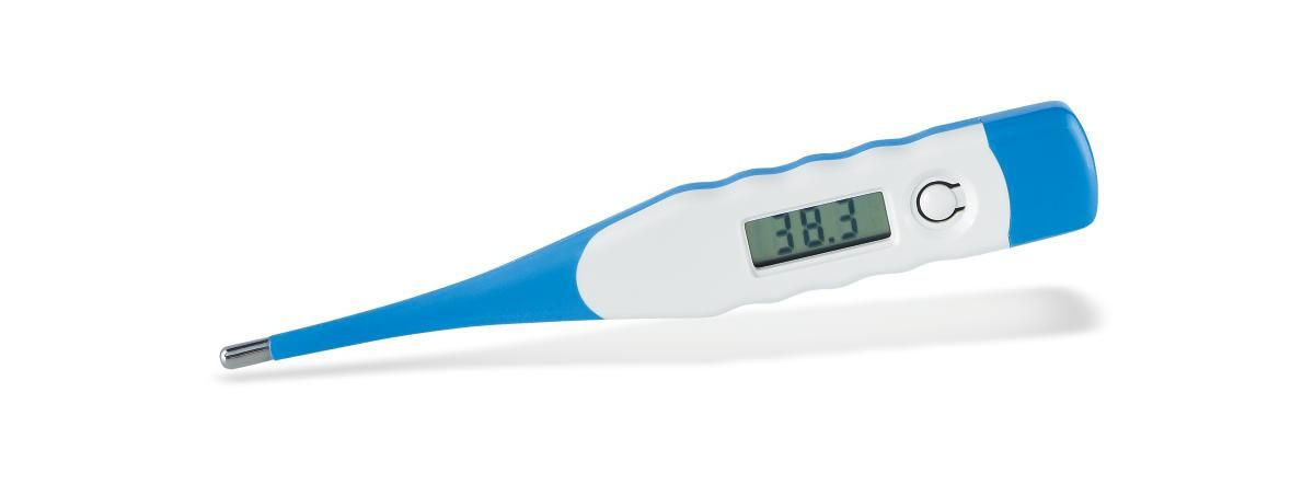 FIEBERTHERMOMETER  - Blau/Weiss, Basics, Kunststoff (13.7/3.5cm) - My Baby Lou