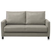SCHLAFSOFA Feincord Schlammfarben  - Chromfarben/Schlammfarben, Design, Textil/Metall (140/90/95cm) - Bali