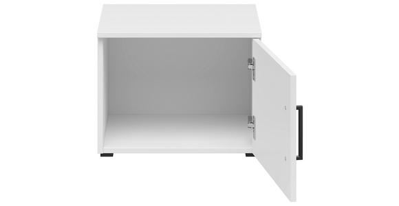 AUFSATZSCHRANK 45/35/40 cm  - Schwarz/Weiß, MODERN, Holzwerkstoff/Kunststoff (45/35/40cm) - Carryhome