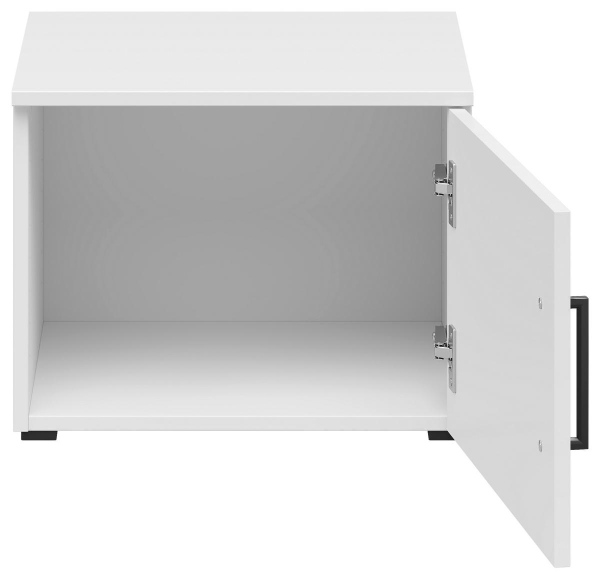 NADSTAVEC NA SKRIŇU, biela, 45/35/40 cm - čierna/biela, Modern, kompozitné drevo/plast (45/35/40cm) - Carryhome