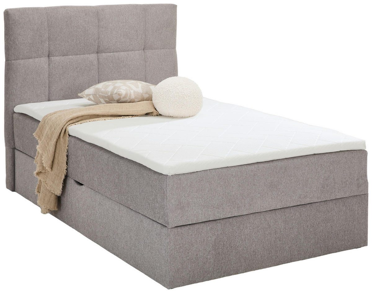 BOXBETT 90/200 cm  in Hellgrau  - Hellgrau, KONVENTIONELL, Textil (90/200cm) - Boxxx