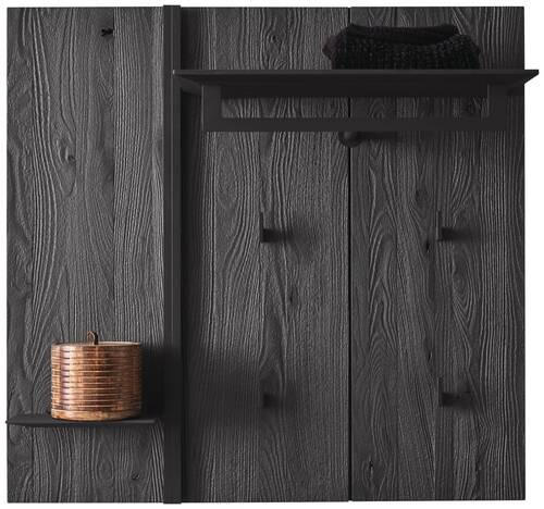 GARDEROBENPANEEL in 90/86/35 cm - Anthrazit, Design, Holz/Metall (90/86/35cm) - Johann Jakob