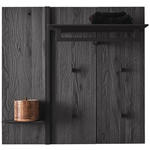 GARDEROBENPANEEL  in 90/86/35 cm  - Anthrazit, Design, Holz/Metall (90/86/35cm) - Johann Jakob