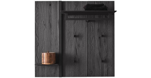 GARDEROBENPANEEL  in 90/86/35 cm  - Anthrazit, Design, Holz/Metall (90/86/35cm) - Johann Jakob