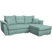 SEDEŽNA GARNITURA, tkanina metino zelena  - barve kroma/metino zelena, Moderno, umetna masa/tekstil (240/90/168cm) - Carryhome