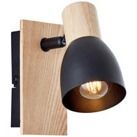 STRAHLER 14/7 cm   - Schwarz/Naturfarben, Basics, Holz/Metall (14/7cm) - Brilliant