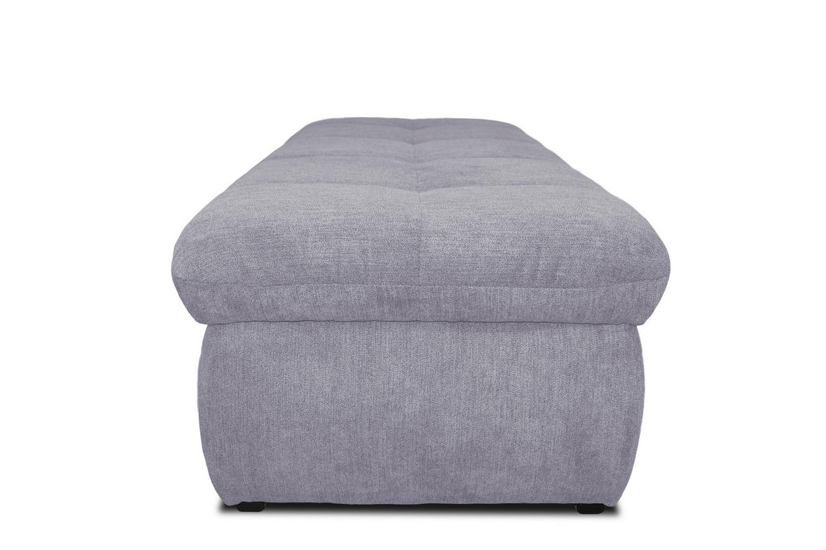 HOCKER Mikrofaser Grau  - Chromfarben/Grau, KONVENTIONELL, Textil/Metall (136/43/64cm) - MID.YOU