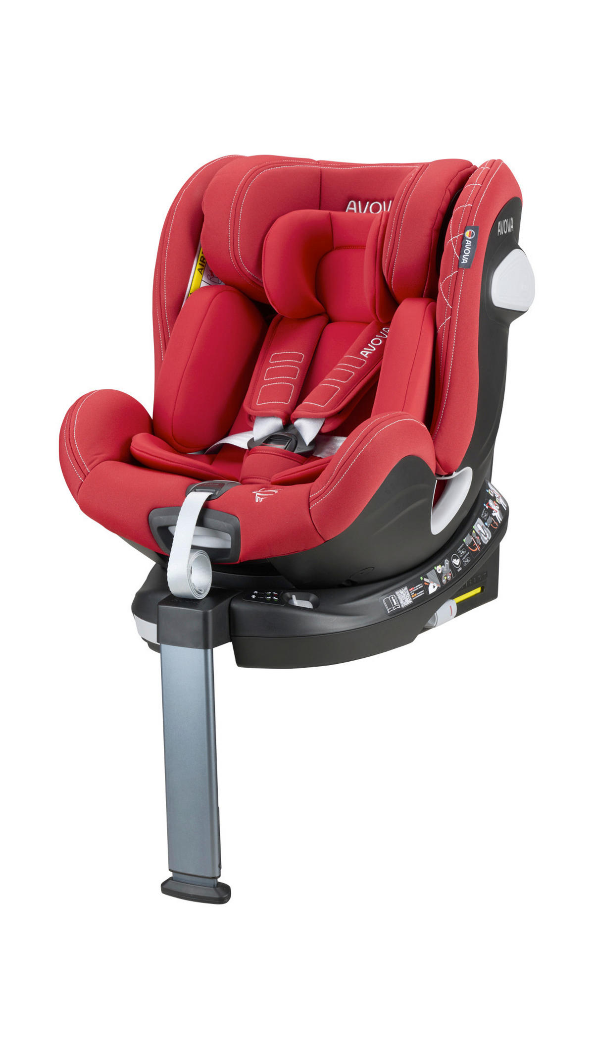 REBOARDER-KINDERSITZ Swan Fix  - Rot, Basics, Kunststoff/Textil (44/77/58.5cm) - AVOVA