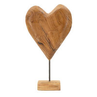 SKULPTUR - Braun, Basics, Holz (25/45/12cm)