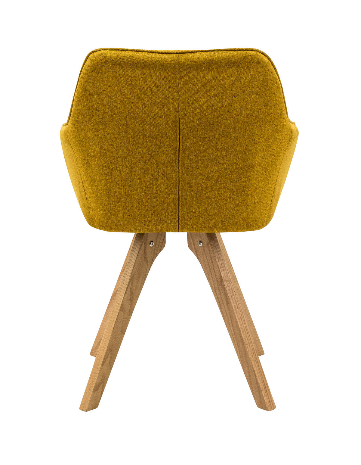 ARMLEHNSTUHL-SET 2 Stück  in Webstoff  - Currygelb/Naturfarben, MODERN, Holz/Textil (59/88/61cm) - Livetastic