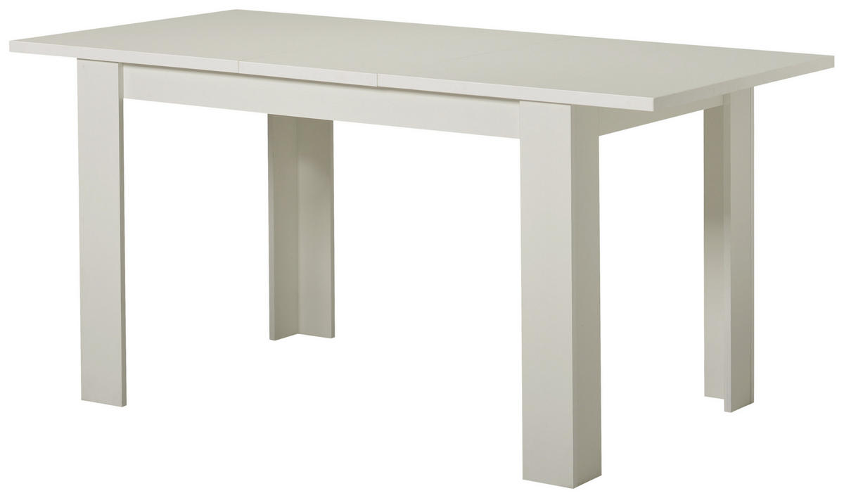 ROZŤAHOVACÍ STÔL, biela, 120-153/75/80 cm - biela, Basics, kompozitné drevo (120-153/75/80cm) - Carryhome