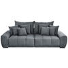 BIGSOFA Feincord Dunkelgrau  - Dunkelgrau/Schwarz, KONVENTIONELL, Holz/Textil (280/67/120cm) - Carryhome