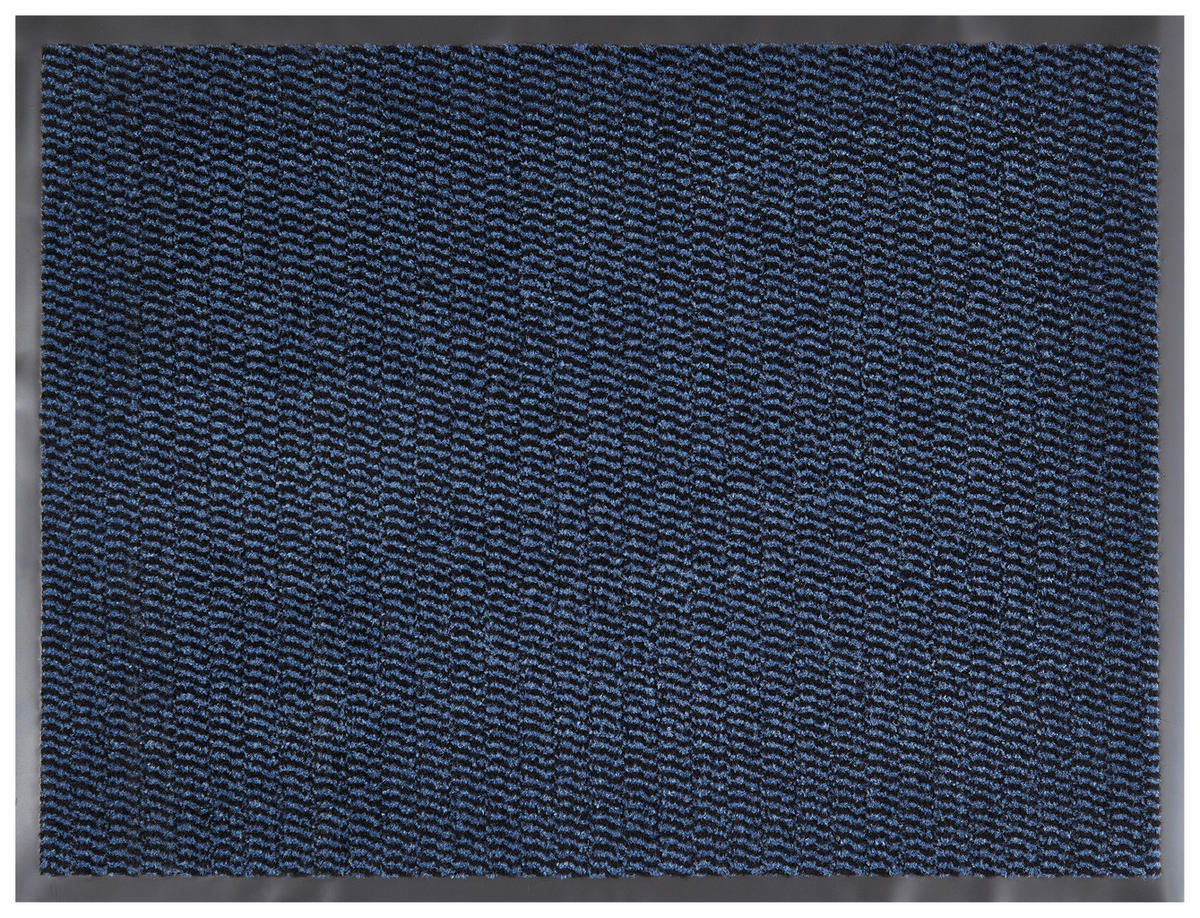 FUßMATTE  60/80 cm  Dunkelblau  - Dunkelblau, Basics, Kunststoff (60/80cm) - Esposa