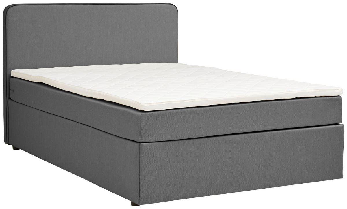 BOXBETT 120/200 cm  in Grau  - Grau, KONVENTIONELL, Holz (120/200cm) - P & B