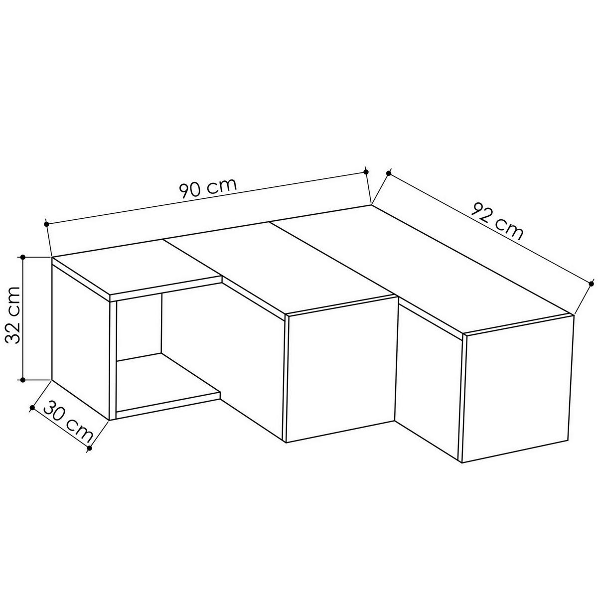 LOWBOARD  90/32/92 cm 2 Schublade(n) stehend  - Weiss, Design, Holzwerkstoff (90/32/92cm) - MID.YOU