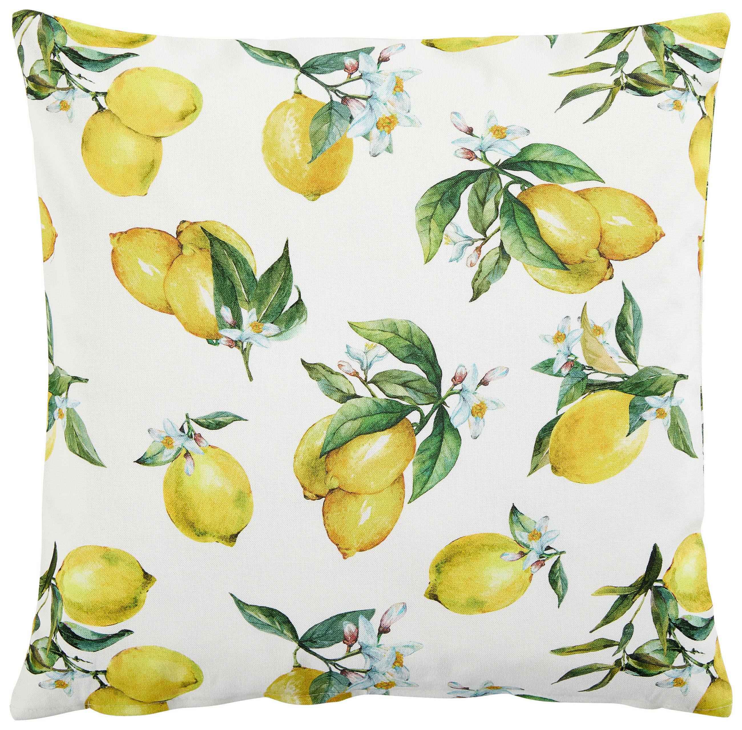 POTAH NA POLŠTÁŘ 40/40 cm - bílá/žlutá, textil (40/40cm) - Esposa