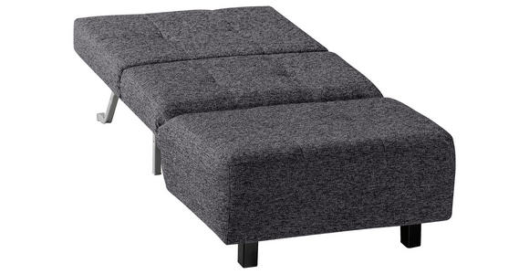SCHLAFSESSEL Flachgewebe Grau - Schwarz/Grau, Design, Textil/Metall (85/92/102cm) - Novel