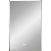 BADEZIMMERSPIEGEL 50/80/6,5 cm  - Schwarz, MODERN, Glas/Metall (50/80/6,5cm) - Valdera