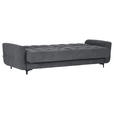 SCHLAFSOFA Morton  in Flachgewebe Anthrazit  - Anthrazit/Schwarz, KONVENTIONELL, Textil/Metall (230/84/95cm) - Xora