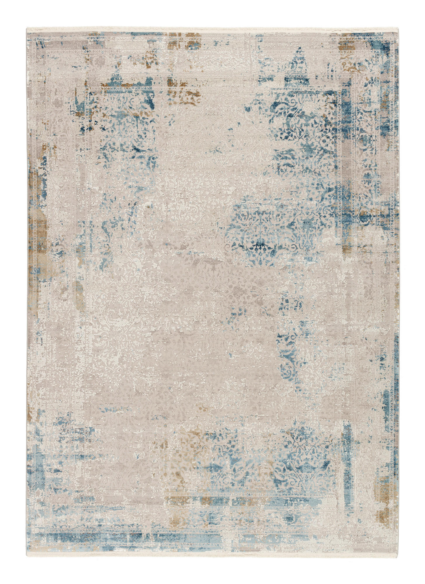 WEBTEPPICH 67/130 cm Opera  - Blau/Dunkelgrau, Design, Textil (67/130cm) - Musterring