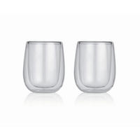 GLÄSERSET  2-teilig  - Transparent, Basics, Glas (9,5/8,5/11,1cm)