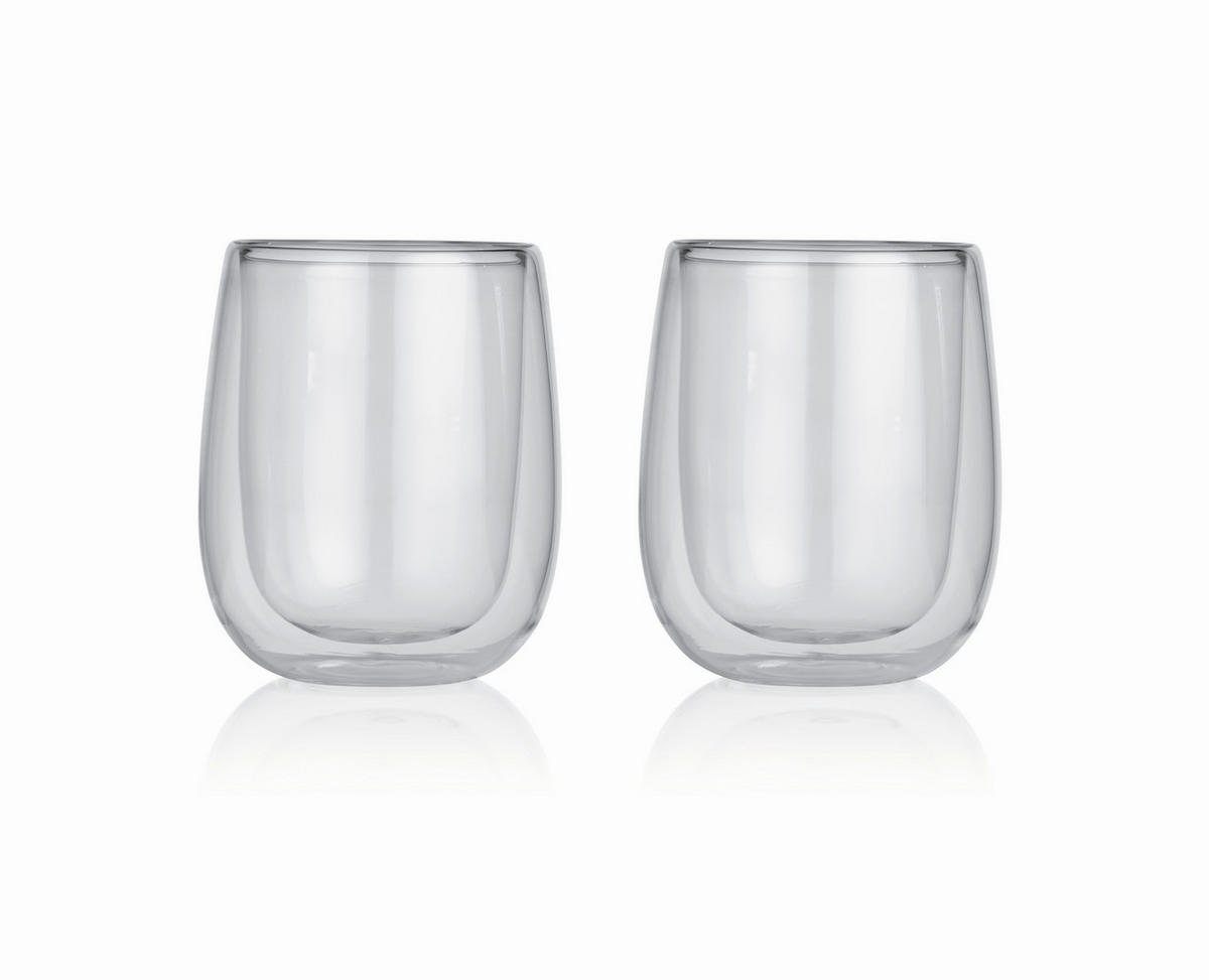 GLÄSERSET  2-teilig  - Transparent, Basics, Glas (9,5/8,5/11,1cm)