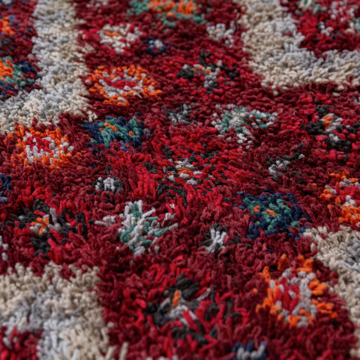 HOCHFLORTEPPICH 133/190 cm Rot rechteckig  - Rot, Basics, Kunststoff/Textil (133/190cm) - Flair Rugs