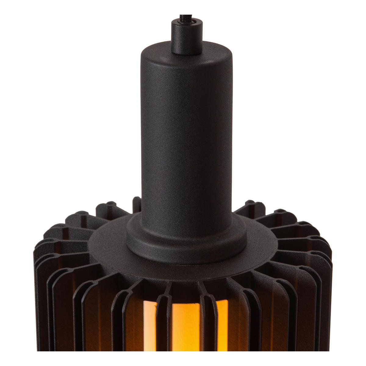 HÄNGELEUCHTE LAMBRES 40/40/164 cm   - Schwarz, Trend, Metall (40/40/164cm) - Lucide