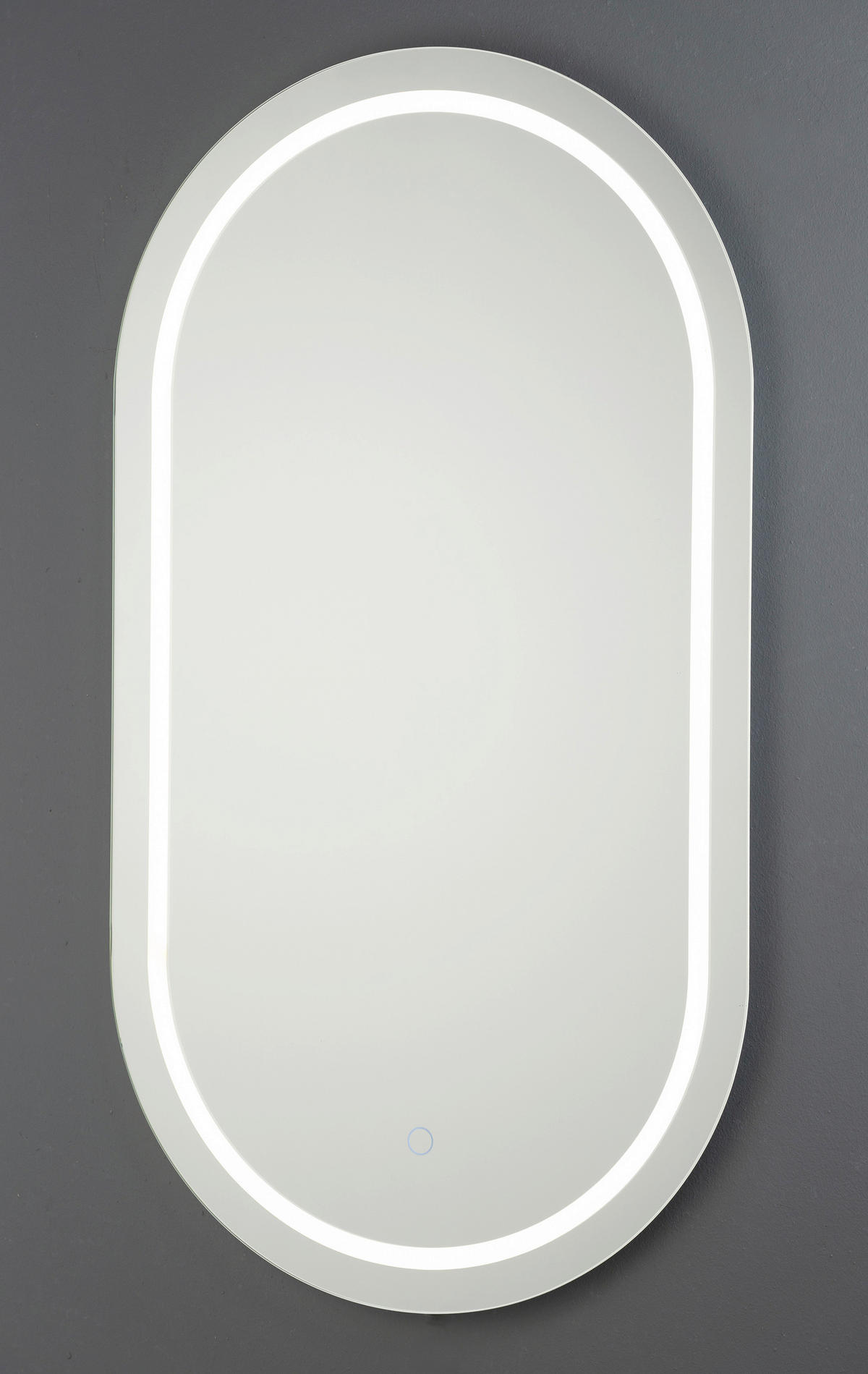 BADEZIMMERSPIEGEL 50/90/2,5 cm  - Weiß, KONVENTIONELL, Glas/Metall (50/90/2,5cm)
