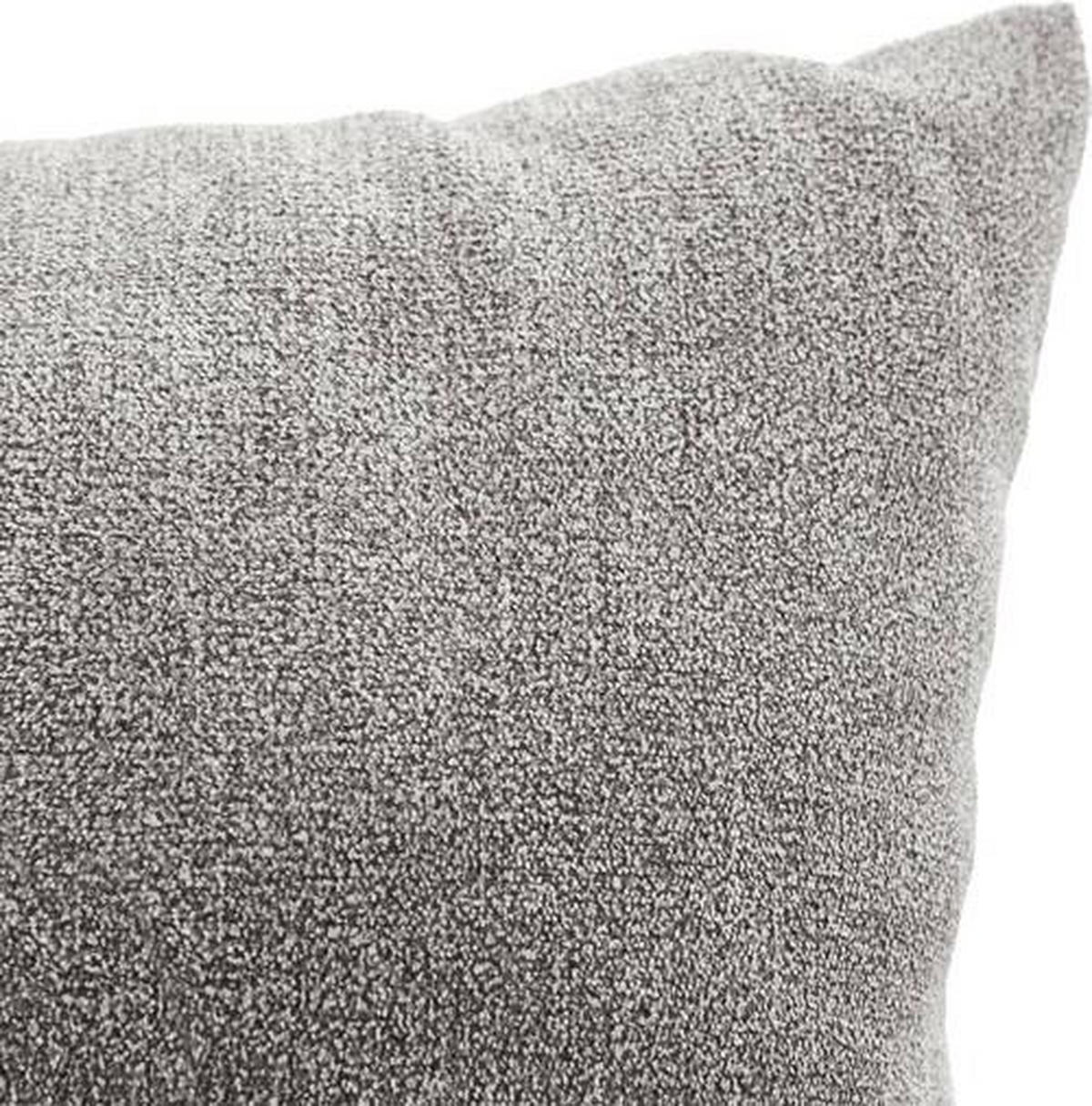 BIGSOFA in Flachgewebe Hellgrau  - Hellgrau/Schwarz, Konventionell, Holz/Textil (280/67/120cm) - Carryhome