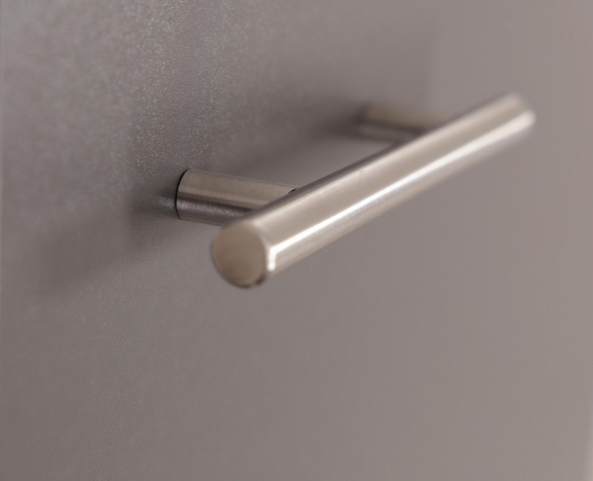 SKÅP MED UTDRAGSFUNKTION 30/144,8/60 cm  i grå, ekfärgad  - silver/grå, Basics, metall/trämaterial (30/144,8/60cm) - Respekta