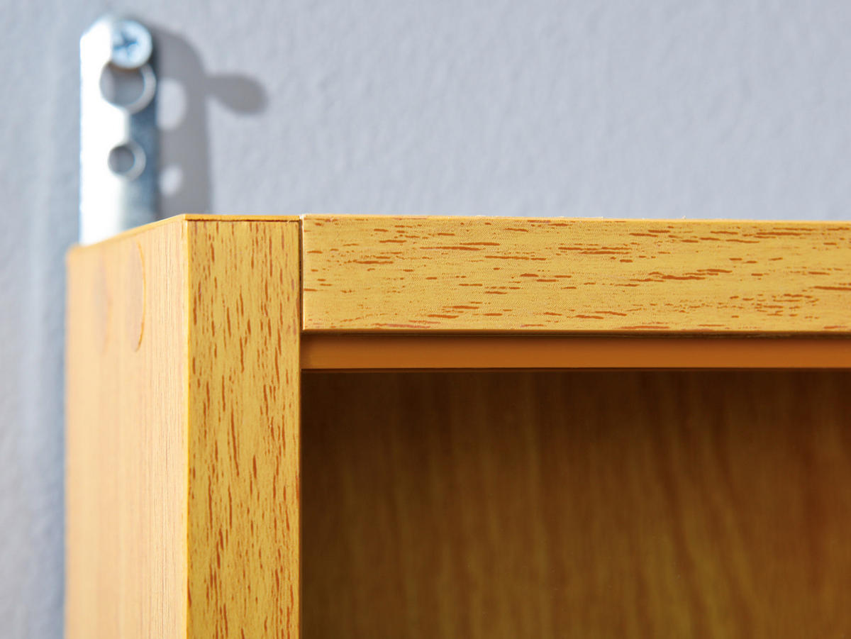 VITRINA VISEĆA 80/60/9,5 cm   - boje bukve, Basics, staklo/drvni materijal (80/60/9,5cm)