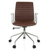 OTOČNÁ ŽIDLE, hnědá - barvy stříbra/hnědá, Moderní, kov/plast (58/93-101/59cm) - MID.YOU