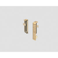 SOCKELLEISTENVERBINDUNGSSTÜCK Eichefarben, Hellbraun  - Hellbraun/Eichefarben, KONVENTIONELL, Kunststoff (1.6/1.2/5.9cm) - Egger Holzwerkstoffe