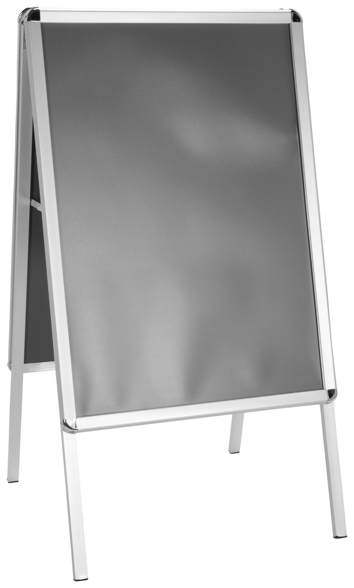 Plakatständer - Silberfarben, Basics, Metall (62,5/115,5/61cm) - MID.YOU